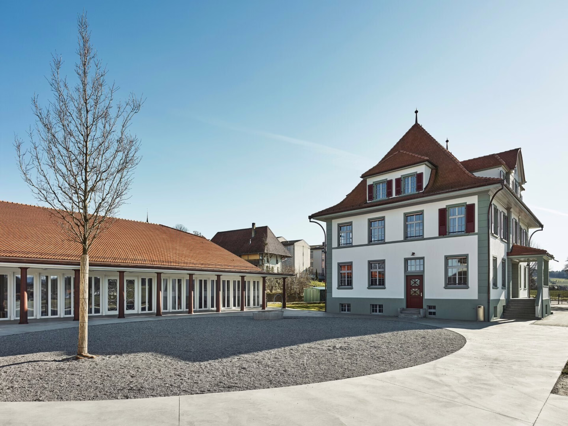 Anerkennung Region Mitte für das Schulhaus in Seedorf BE; Bild: Damian Poffet, Köniz