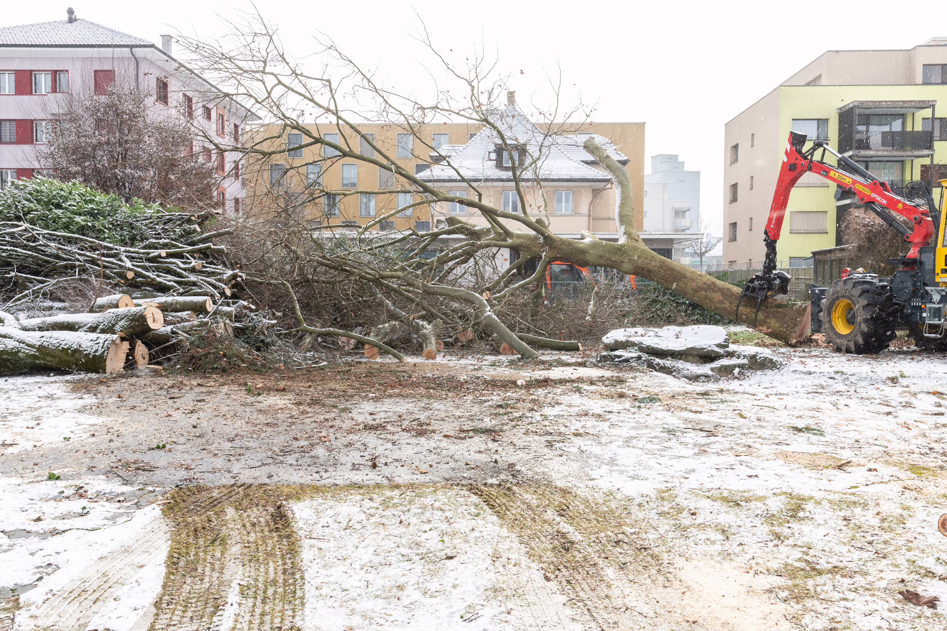 Rückbau des Schnydermatt Parks.