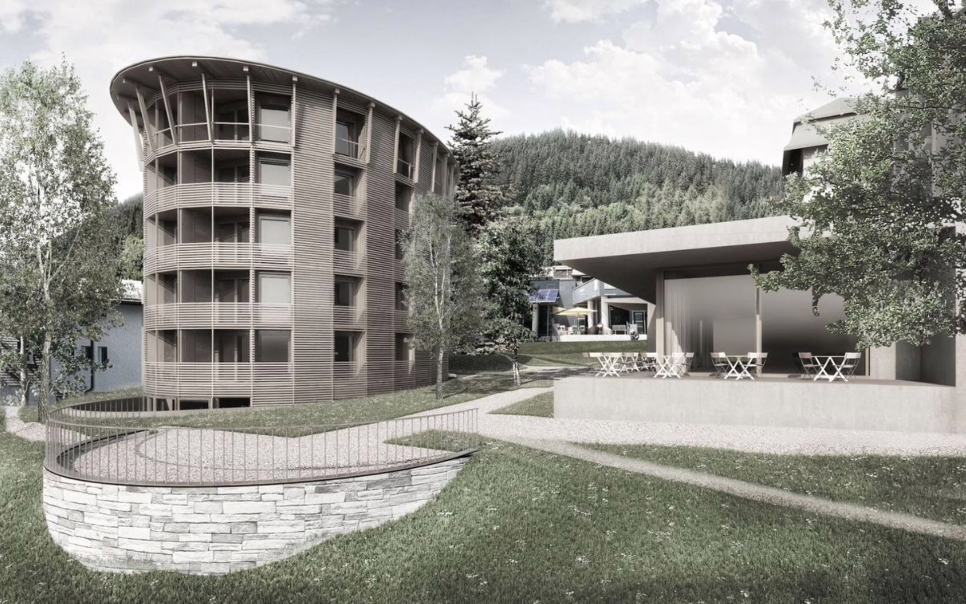 Umbau Hotel & Dependance Palace in Mürren | Visualisierung: palace avenir AG