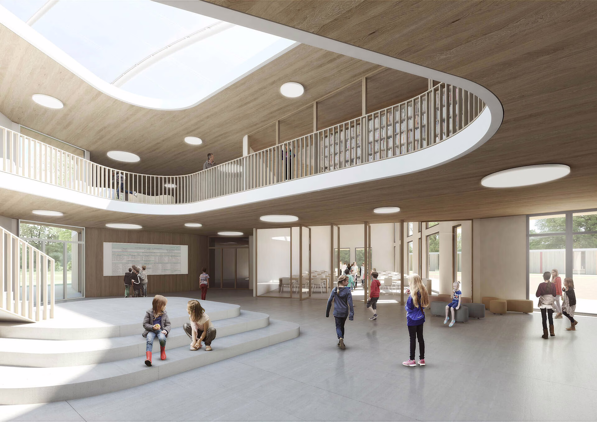 Grundschule Marl, Visualisierung: PONNIE Images, Aachen, ACMS Architekten GmbH