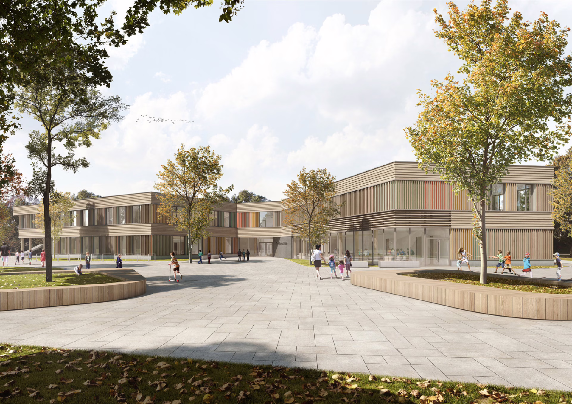 Grundschule Marl, Visualisierung: PONNIE Images, Aachen, ACMS Architekten GmbH
